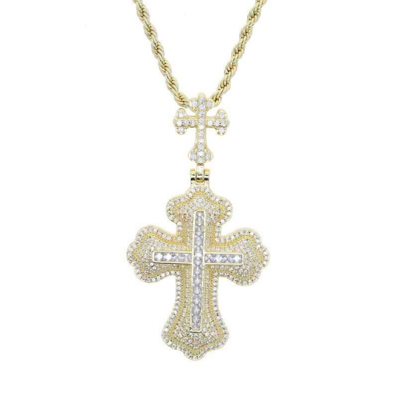 Zirconia Diamond Luxe Cross (Pendant + Chain)