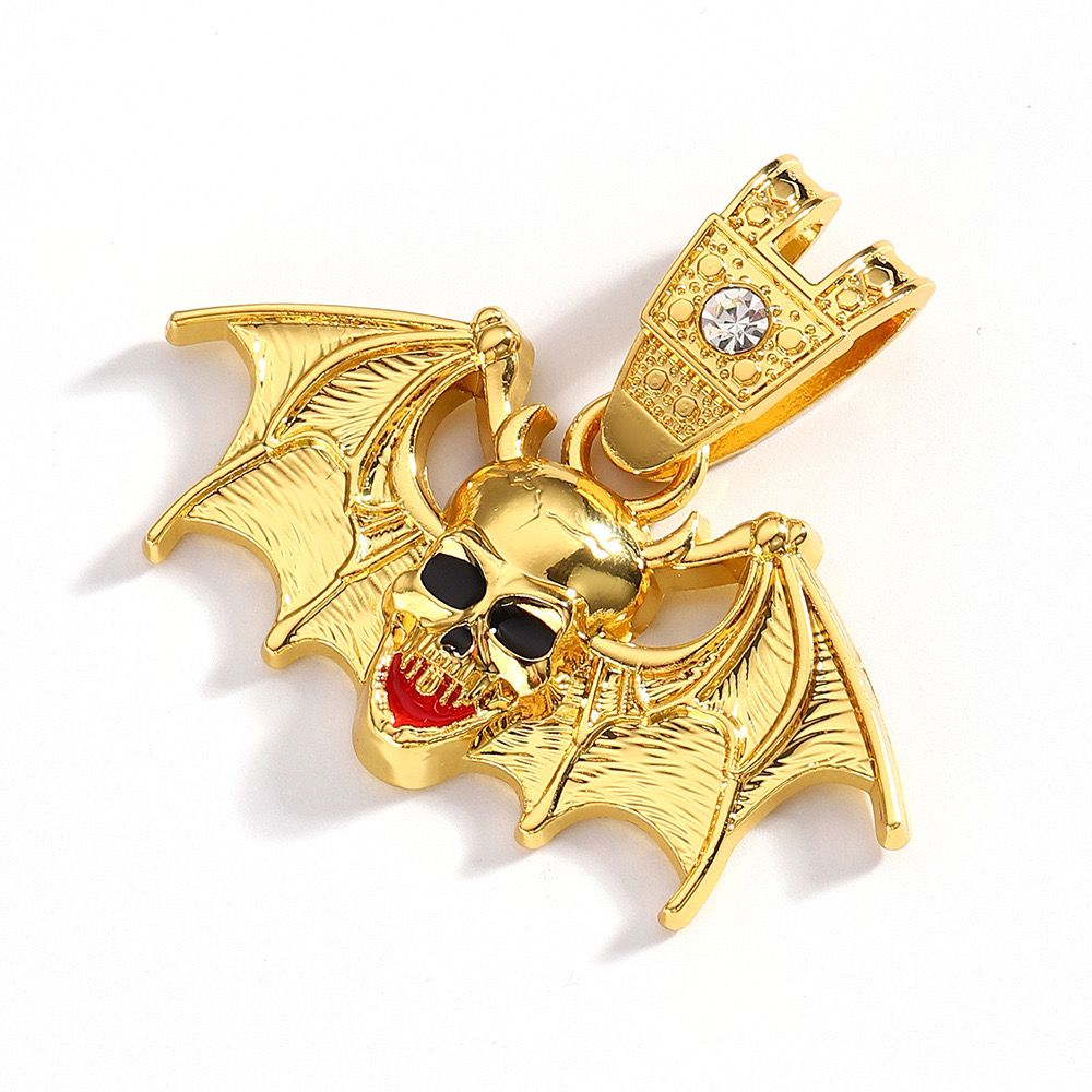 Shadow Bat Skull (Pendant + Chain )