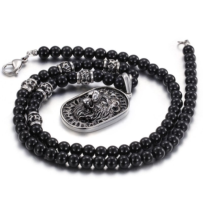 Majestic Lion Bead (Pendant + Chain)