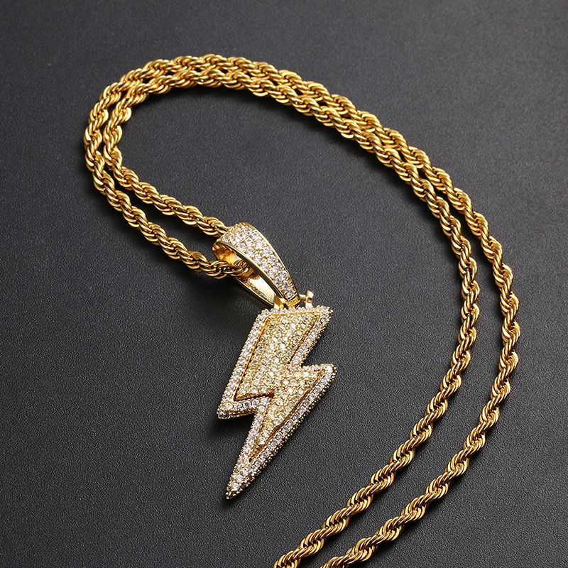 Zircon Diamond Thunder (Pendant + Chain)