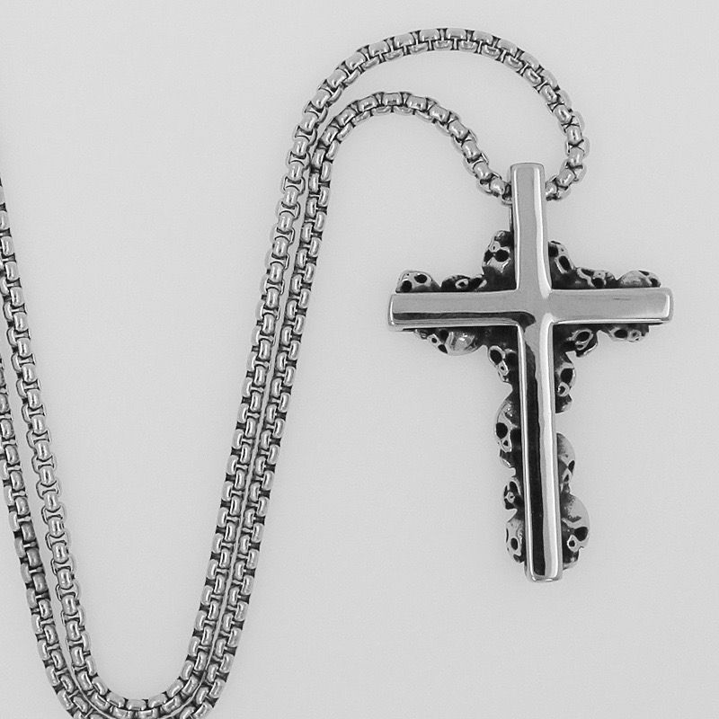 Cross Skull (Pendant + Chain)