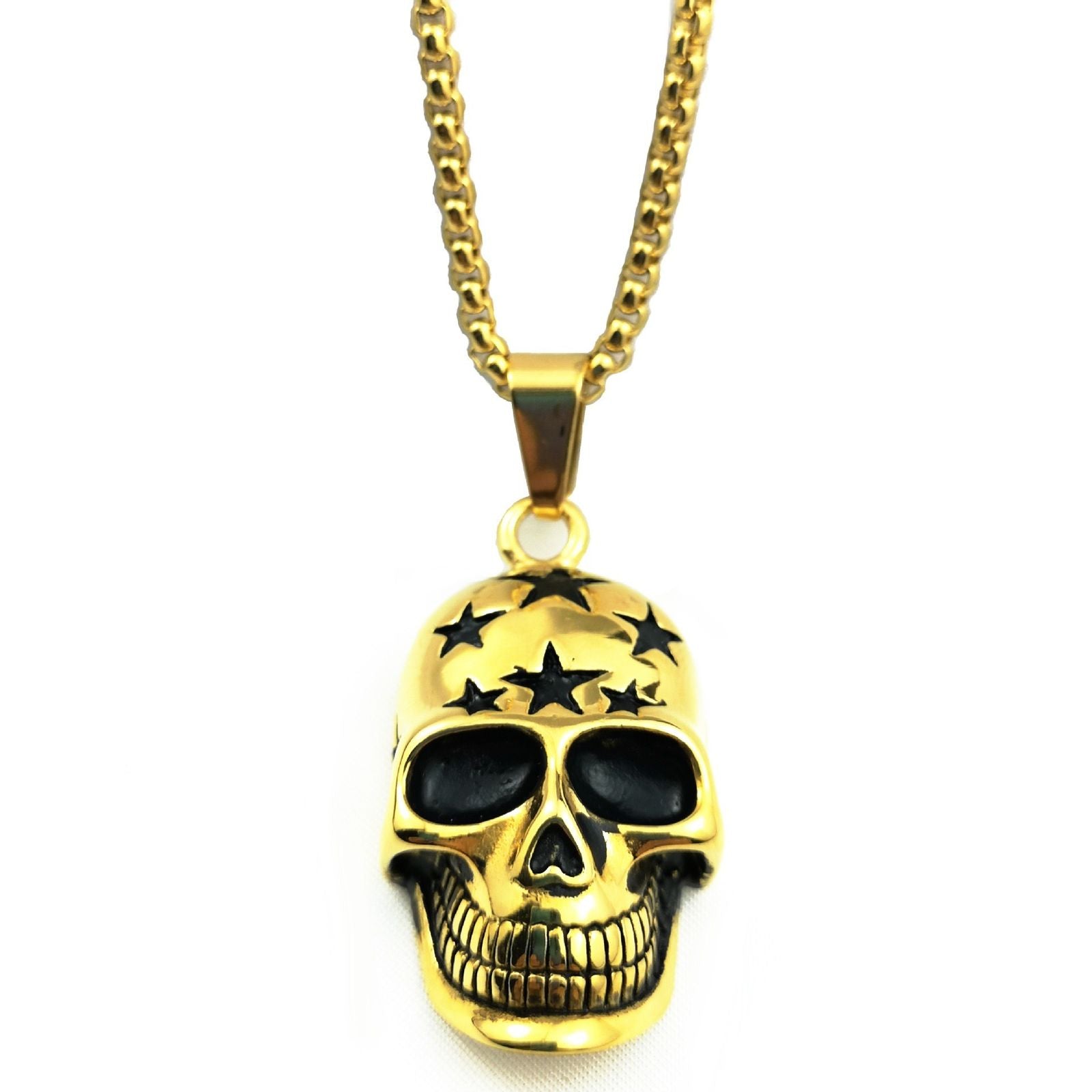 Star Skull Head (Pendant + Chain)