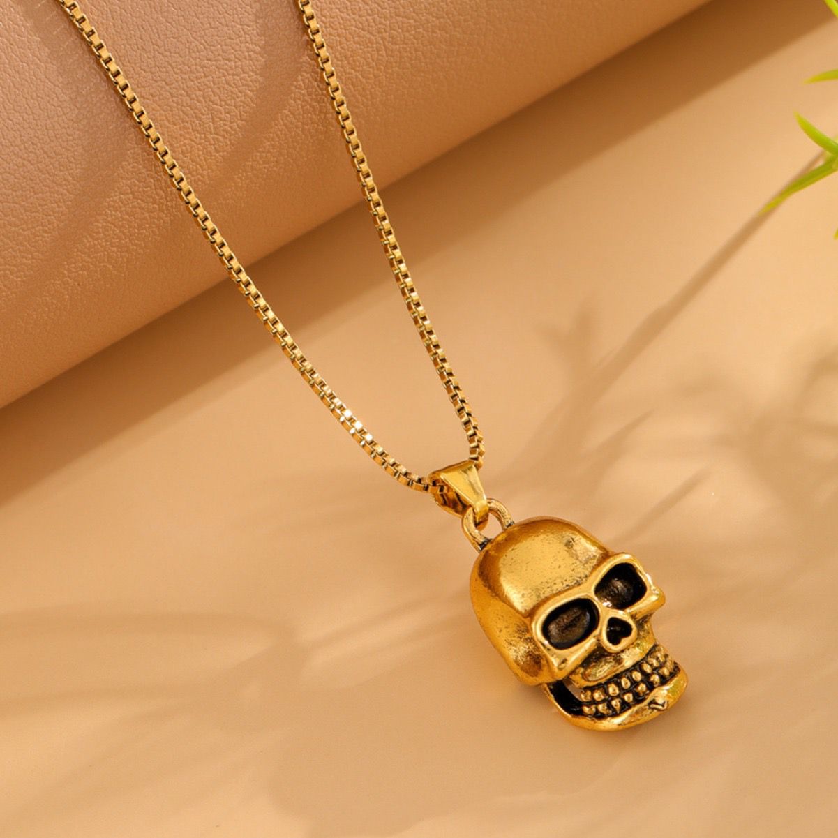 Skull Head (Pendant + Chain)