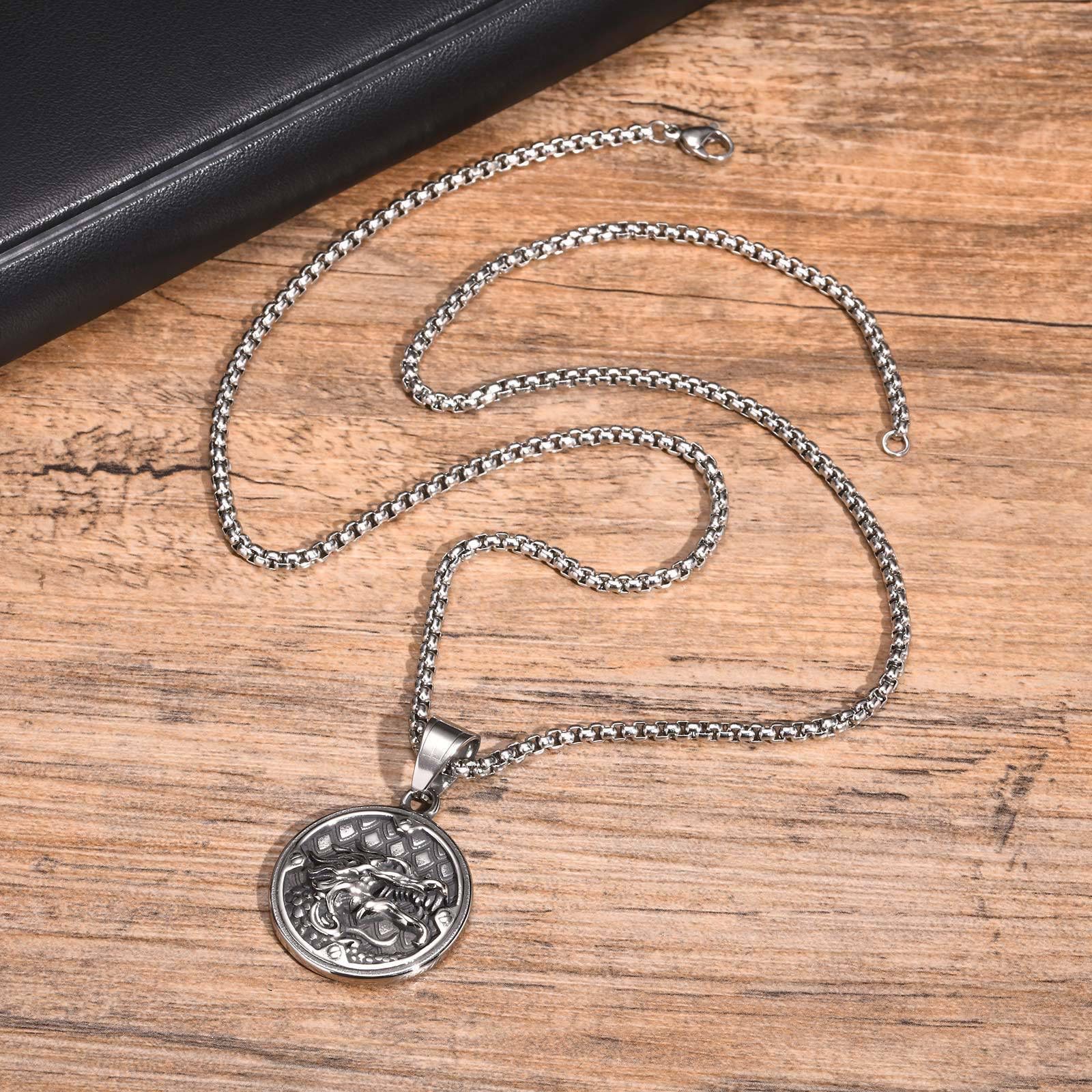 Dragon Head  (Pendant + Chain)