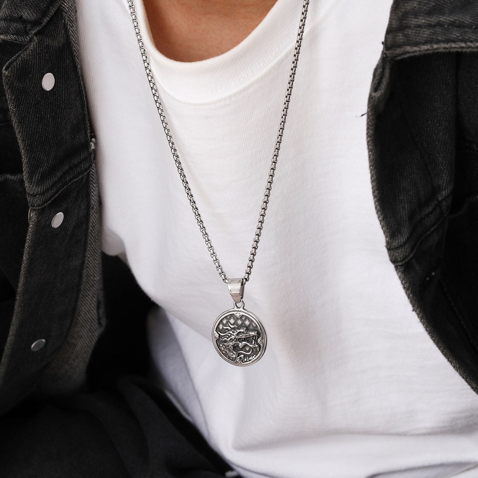 Dragon Head  (Pendant + Chain)