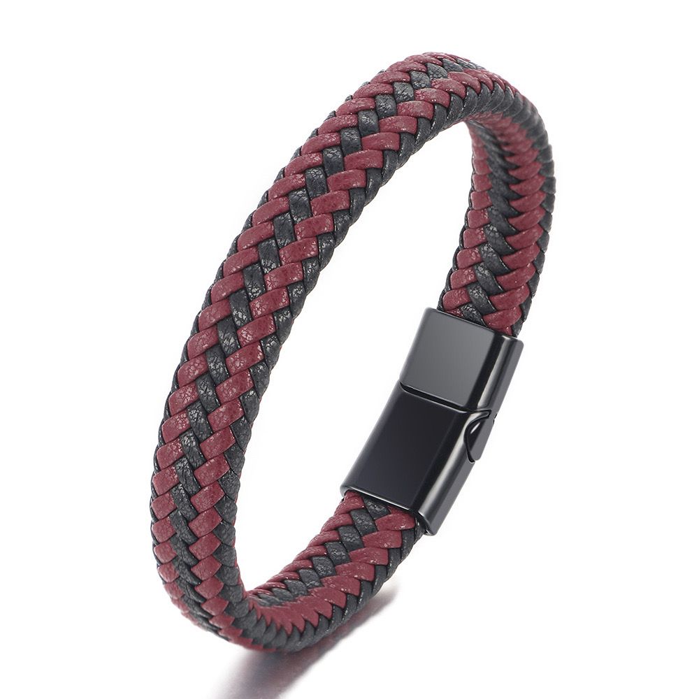 Leather Style Classic Men's Bracelet