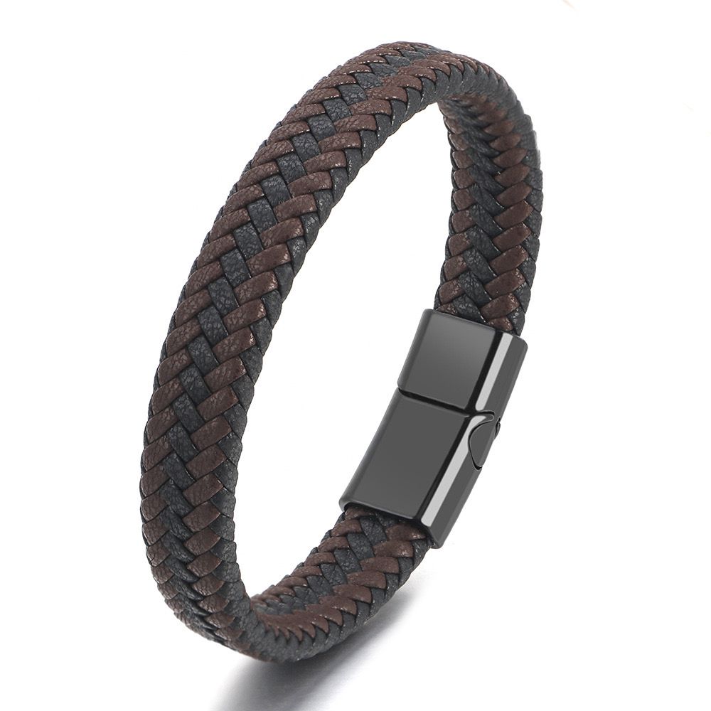 Leather Style Classic Men's Bracelet