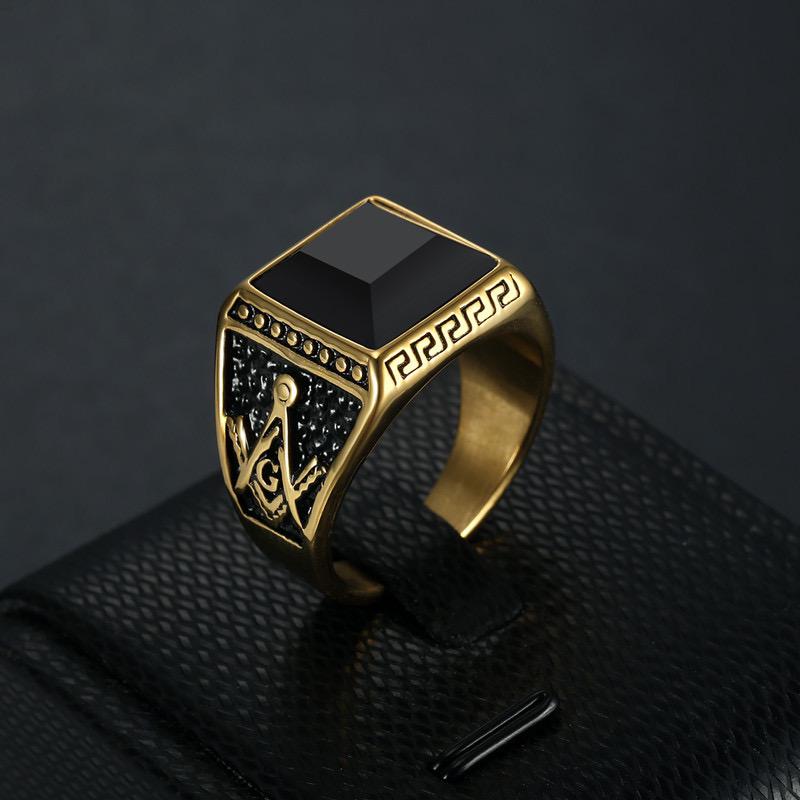 Premium Onyx Men's Ring