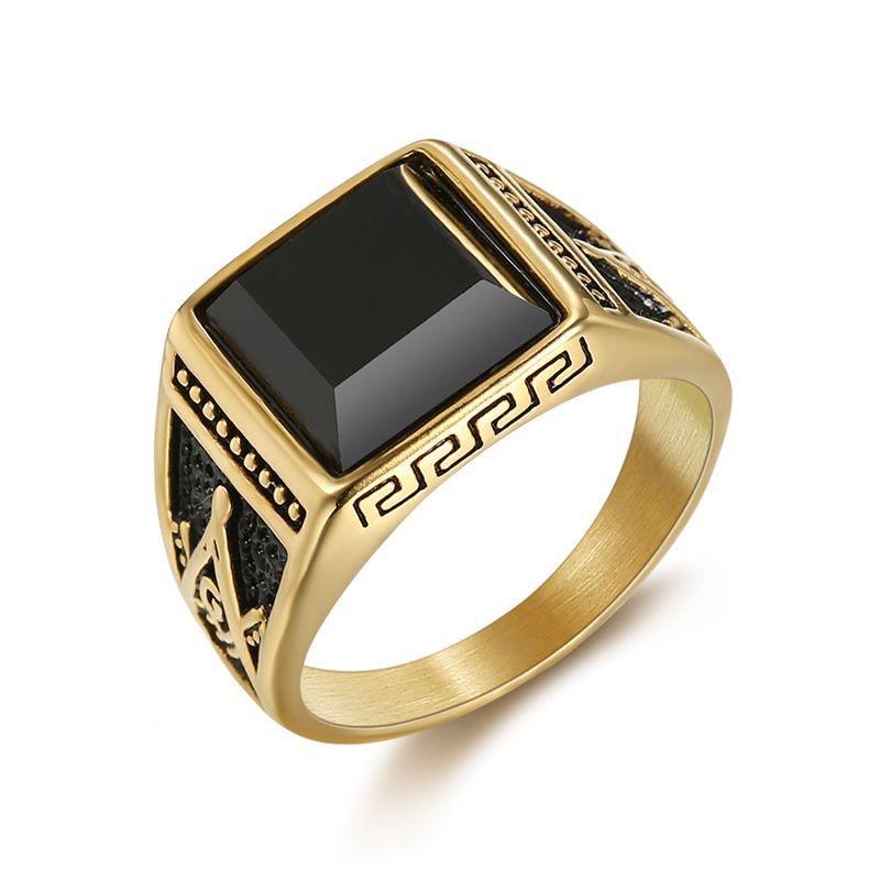 Premium Onyx Men's Ring