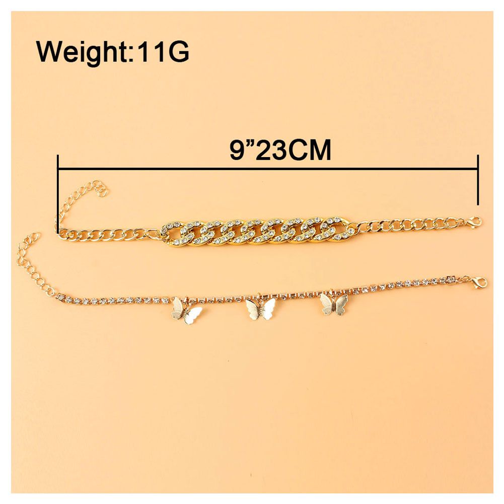 Butterfly Duo Anklet