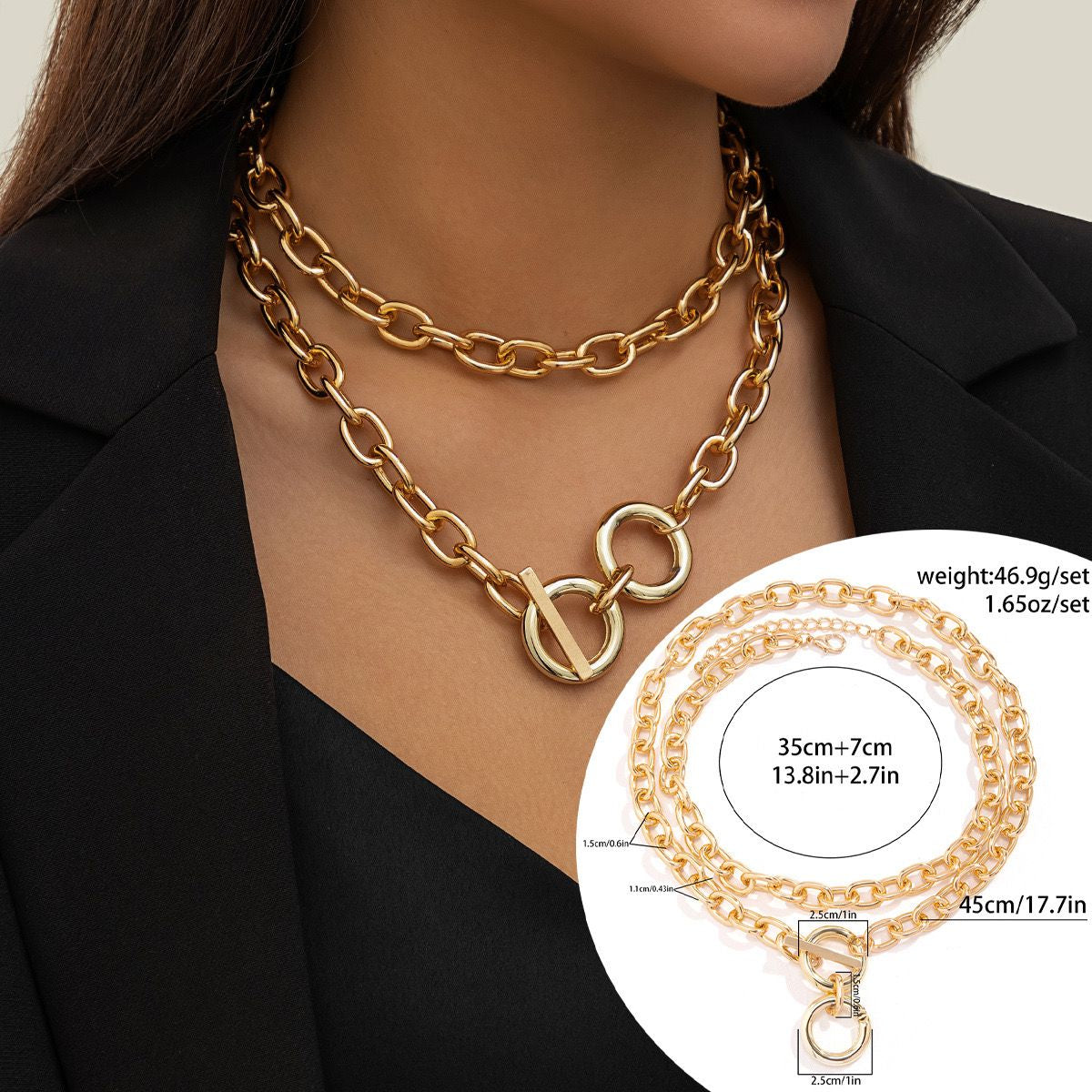 Dual Layer Chain Necklace