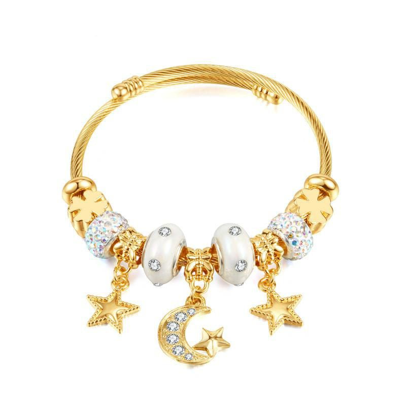 Gold Charm Women's Bracelet