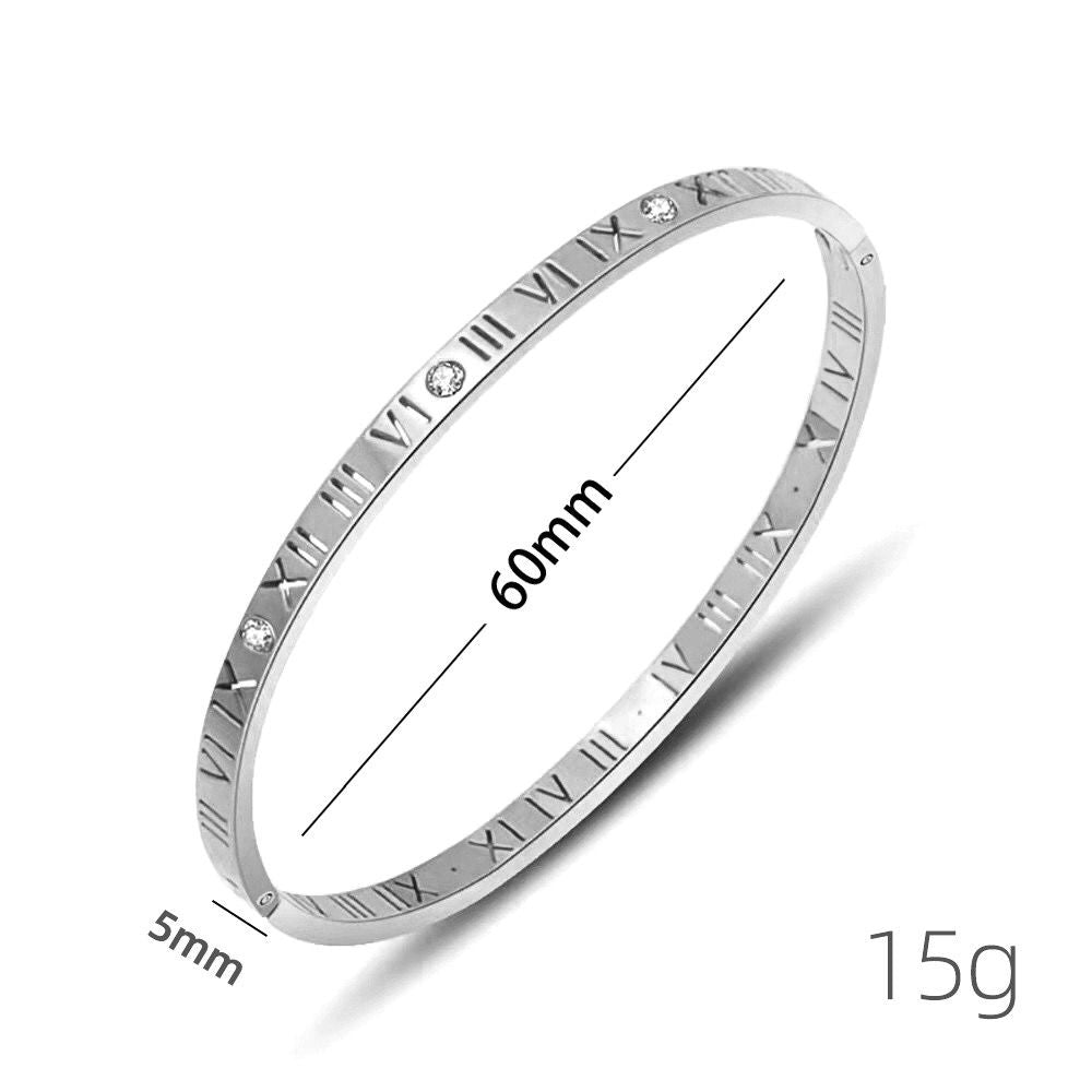 Roman Sleek Diamond Bracelet