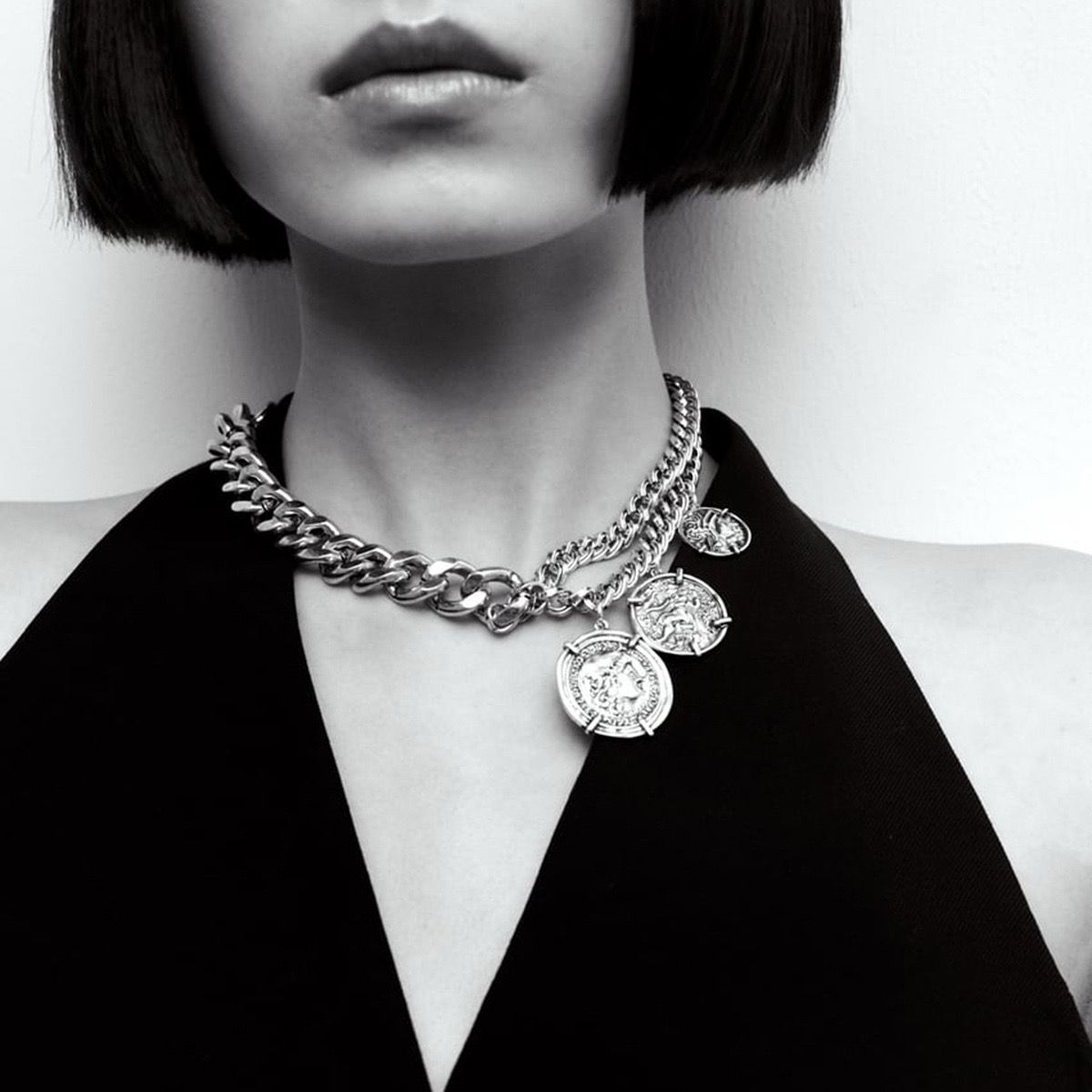 Ancient Coin Choker Necklace