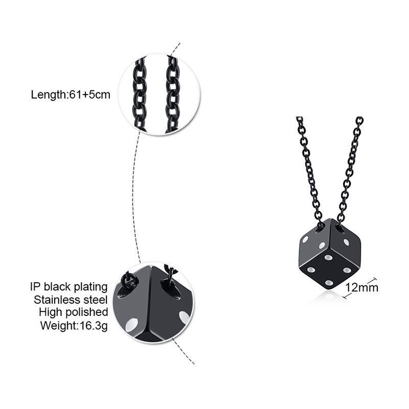 DICE (PENDANT + NECKLACE)