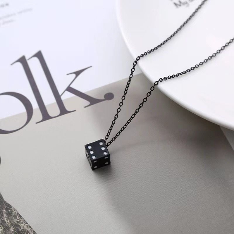 DICE (PENDANT + NECKLACE)