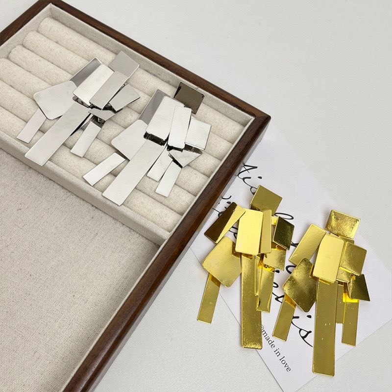 Multi-Metal Statement Earrings