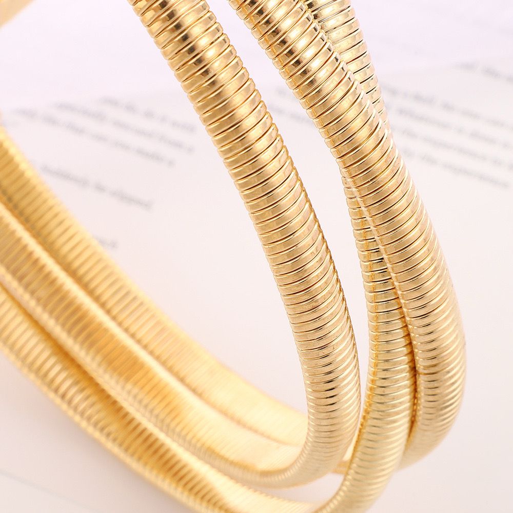 Three-Layer Chain Choker Necklace