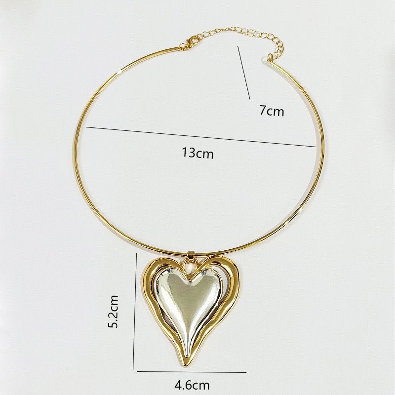 DUAL HEART Choker Necklace