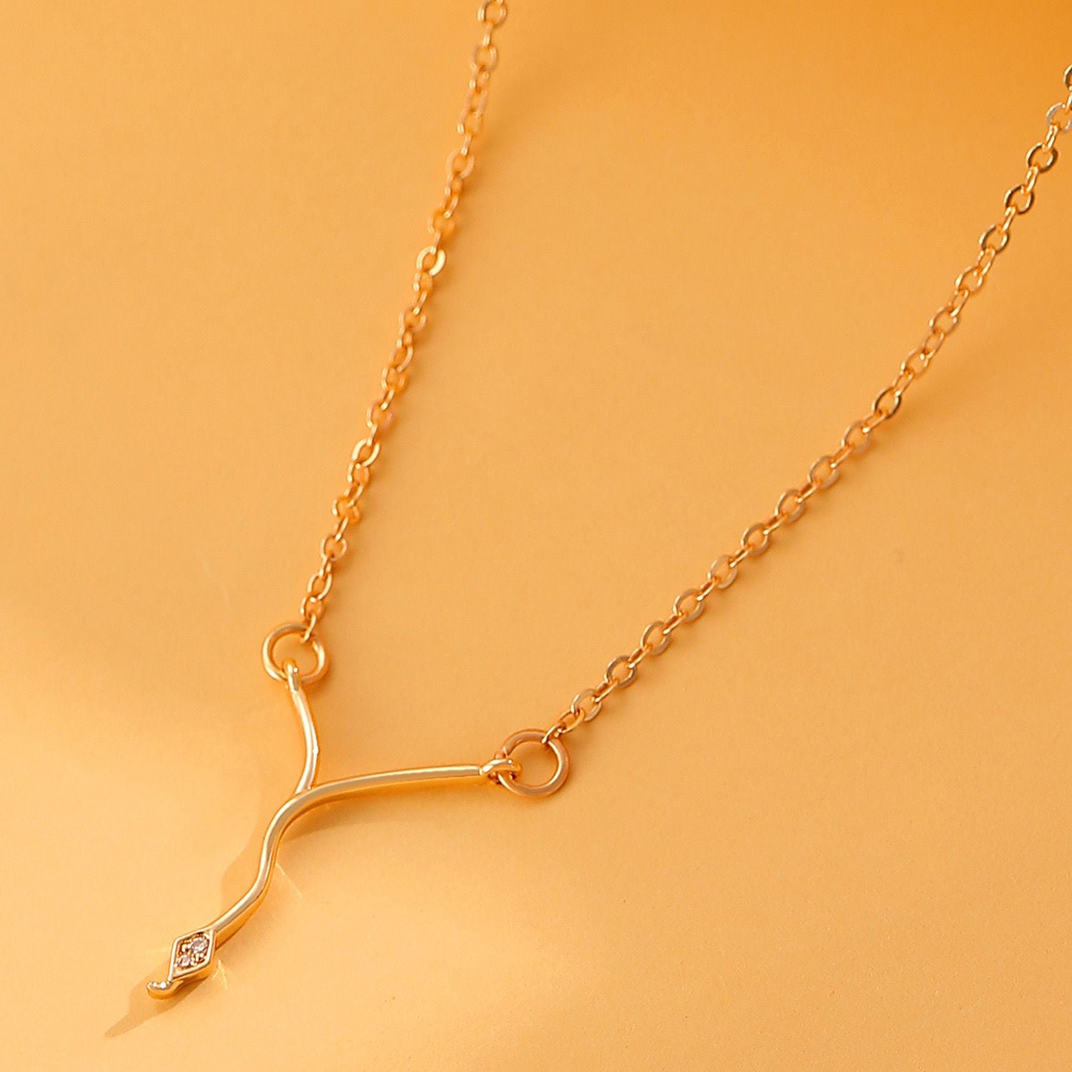 Minimalist Serpent Pendant