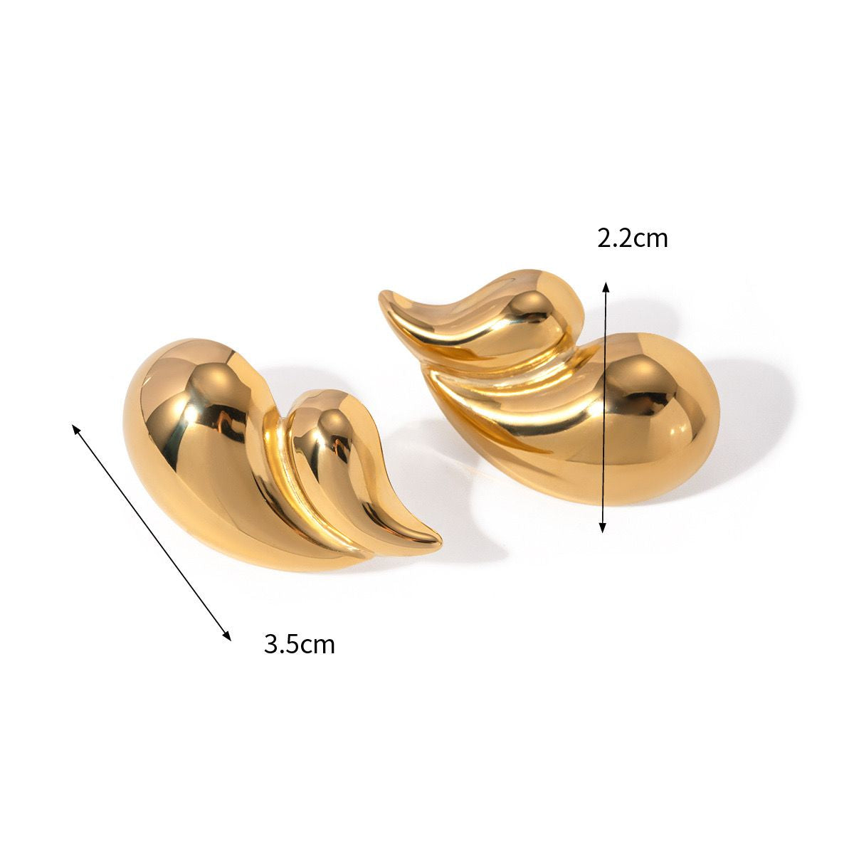DualDrop Earrings (18k Gold Plated)