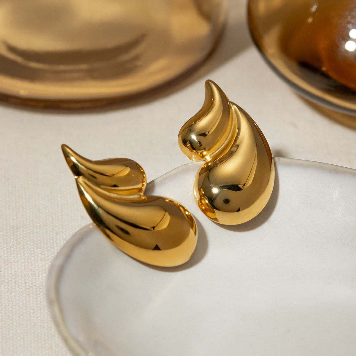 DualDrop Earrings (18k Gold Plated)