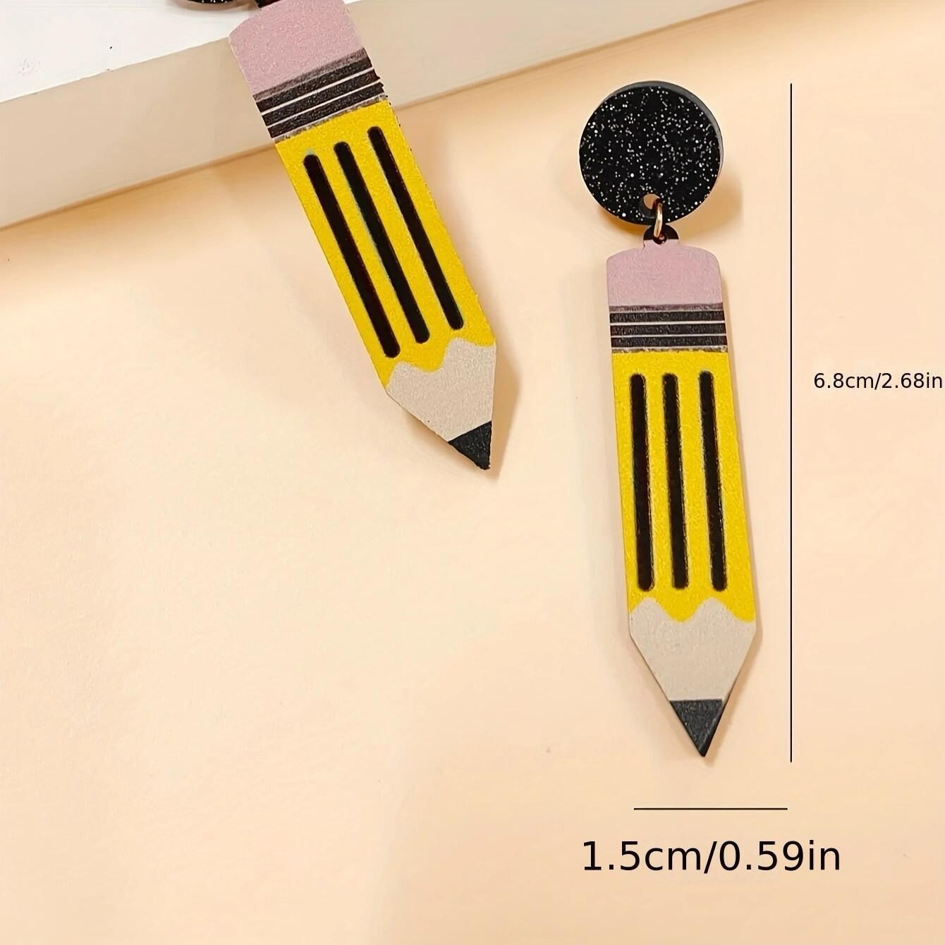 Crayon Shaped Earrings