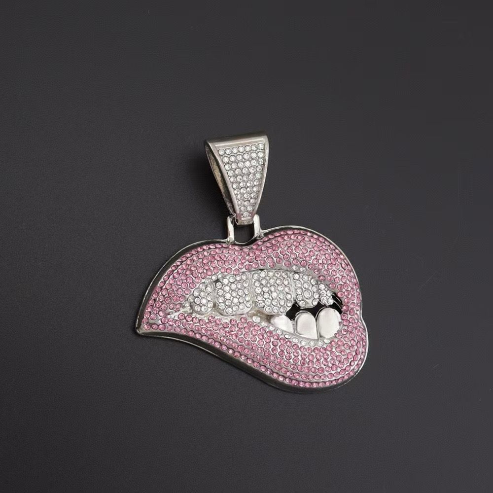 Bite Lips Hip Hop ( Pendant + Chain )