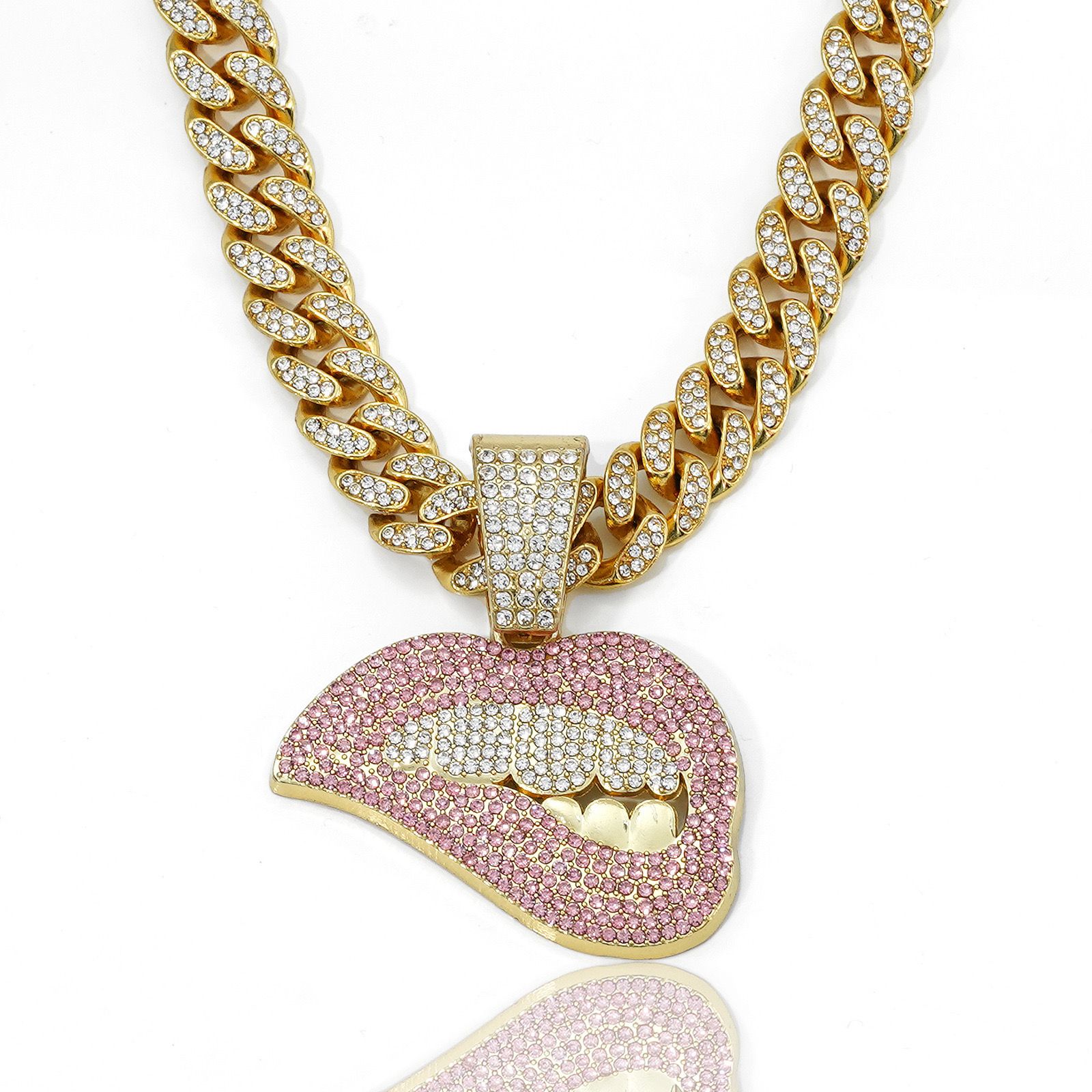 Bite Lips Hip Hop ( Pendant + Chain )