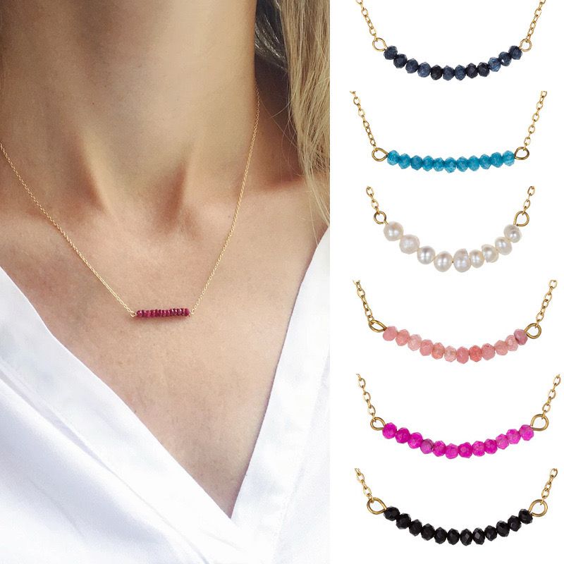 Petite Bead Necklace - 18K Gold Plated