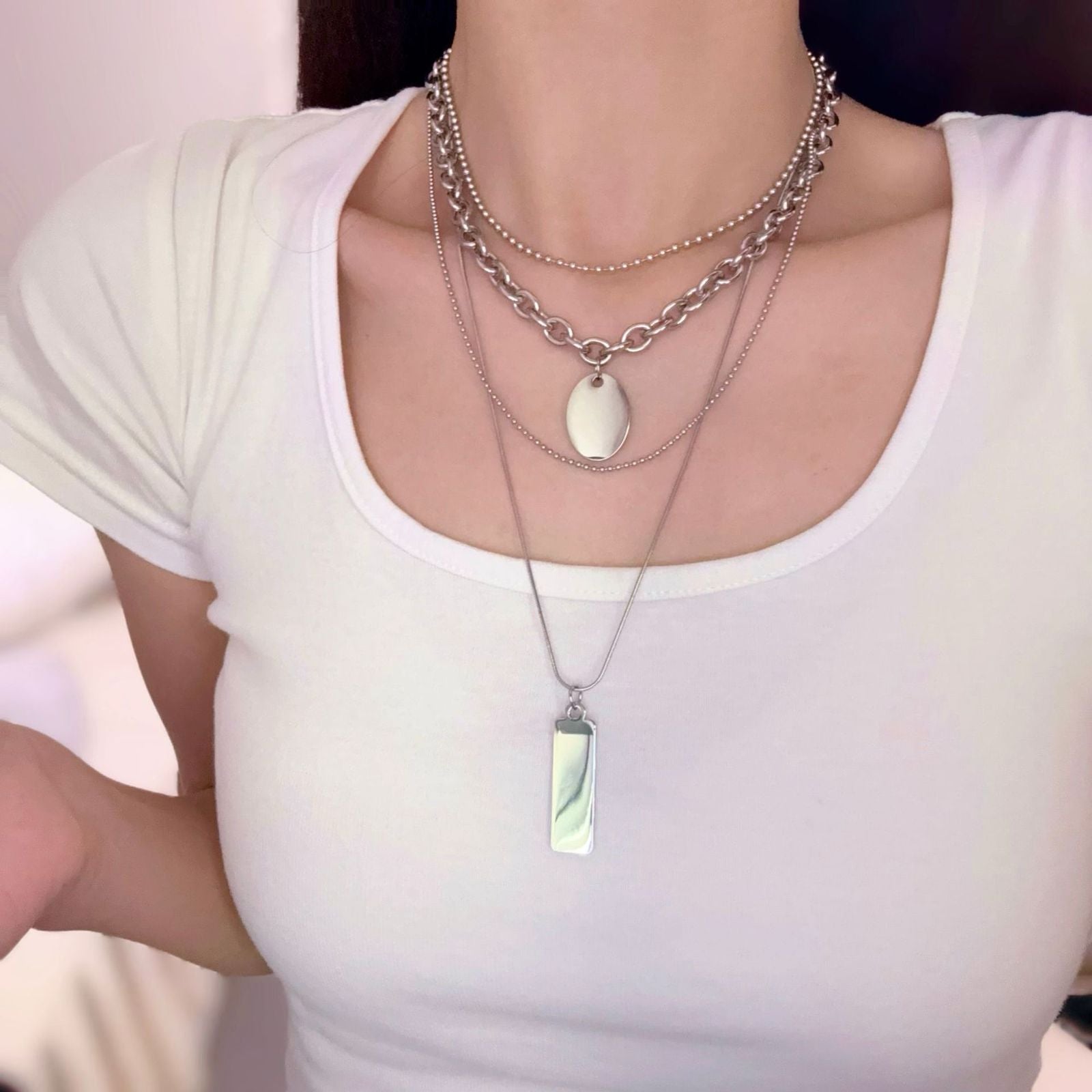 Multi-Layer Chain Necklace