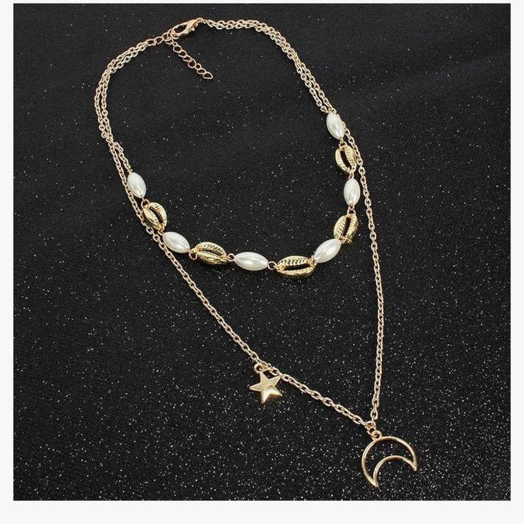 Shell Galaxy two-necklace