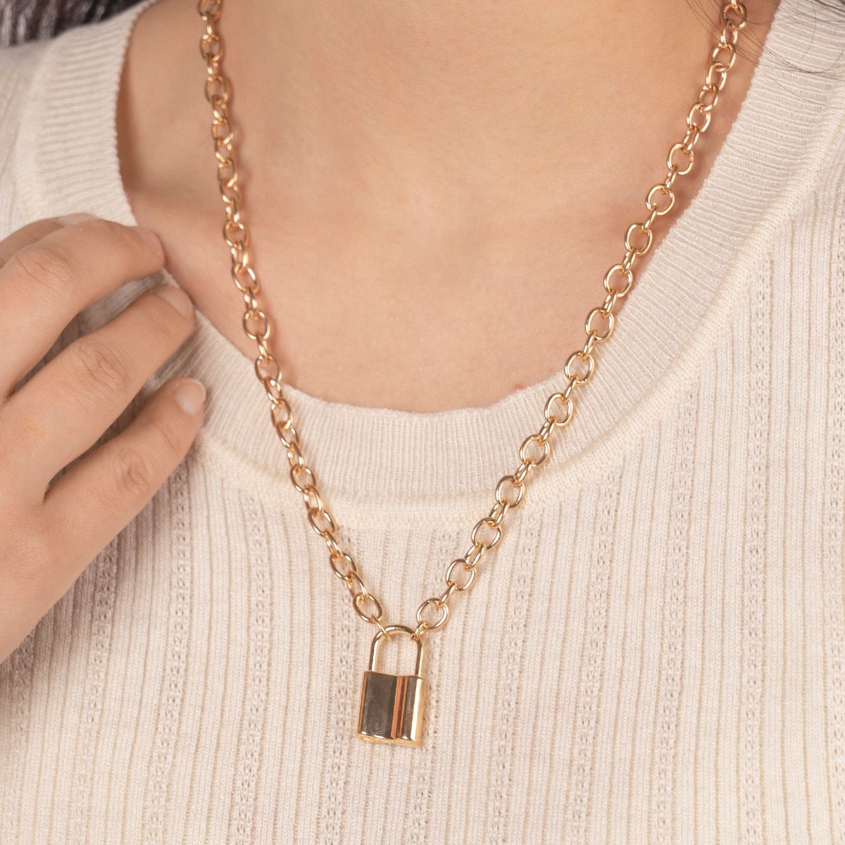 Lock Pendant Necklace