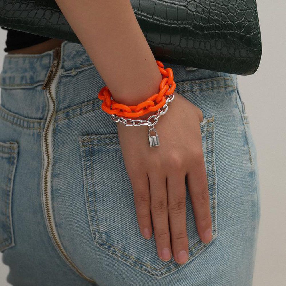 Neon & Chain Bracelet Set