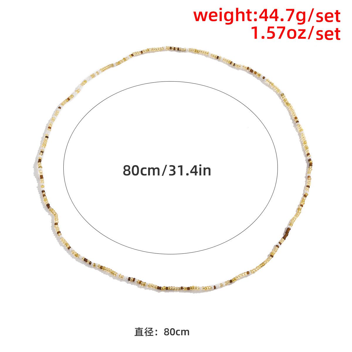 Beaded elegant belly chain