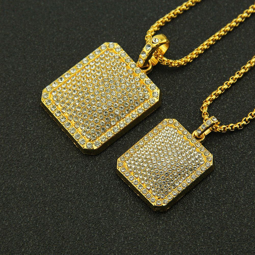 Iced Out Hip Hop Square (PENDANT + CHAIN)