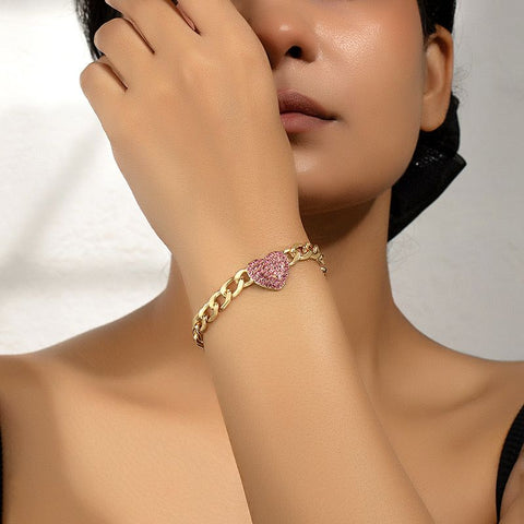 Pink Heart Bracelet