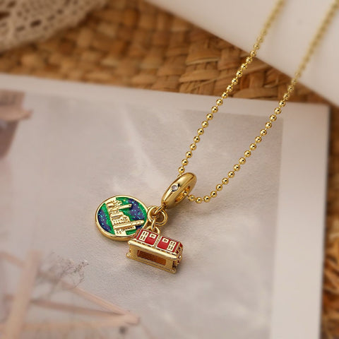 Roam Free Twin Pendant(18K Gold Plating)