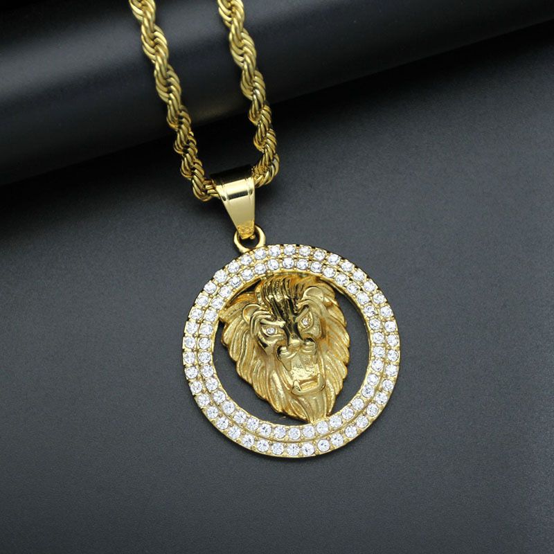 Lion Zircon (Pendant + Chain)