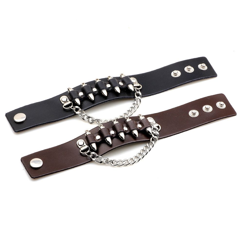 Bullet Leather Men’s Bracelet