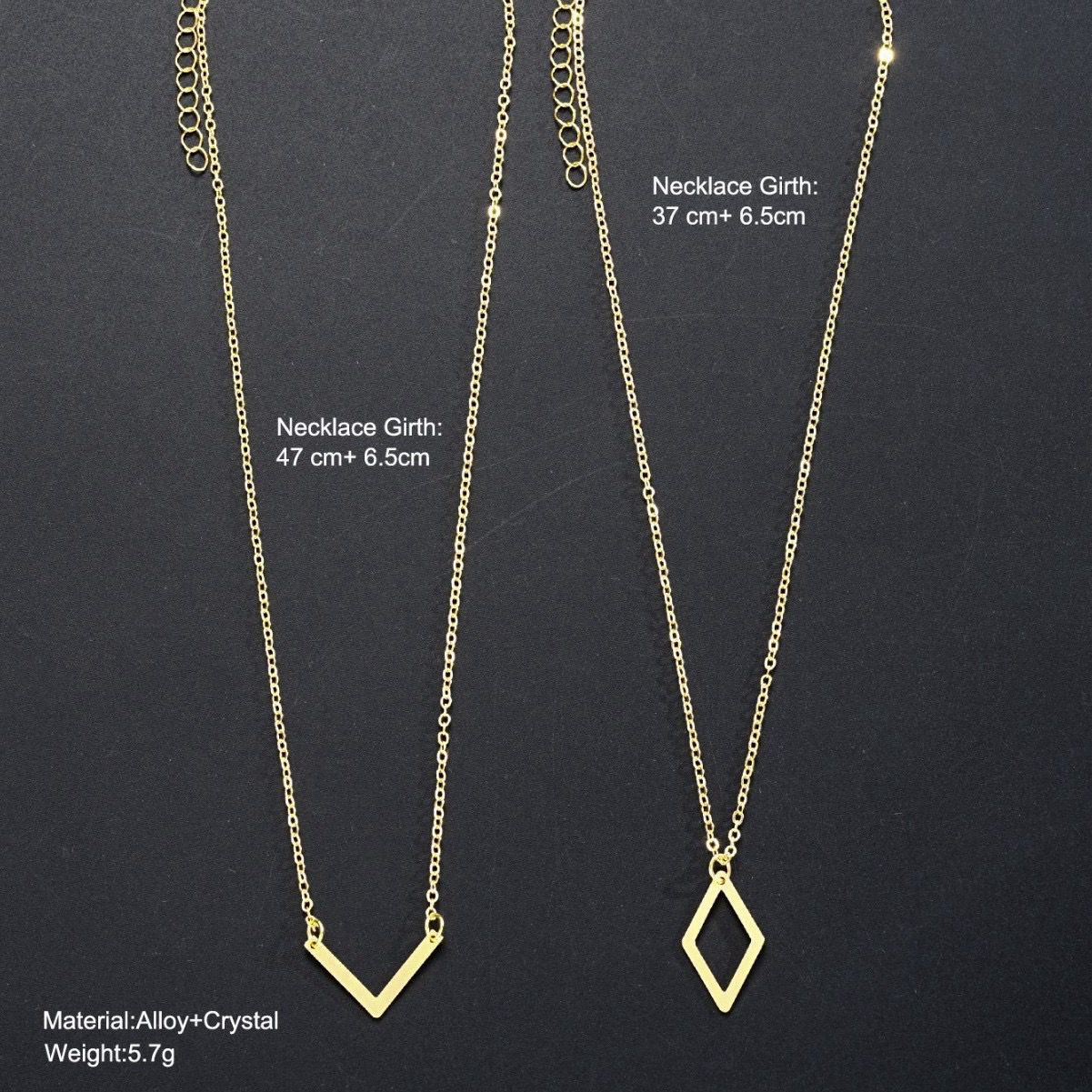 Double Drop Pendant Chain