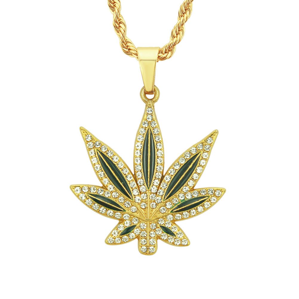 Zirconia Leaf (Pendant+ Chain)