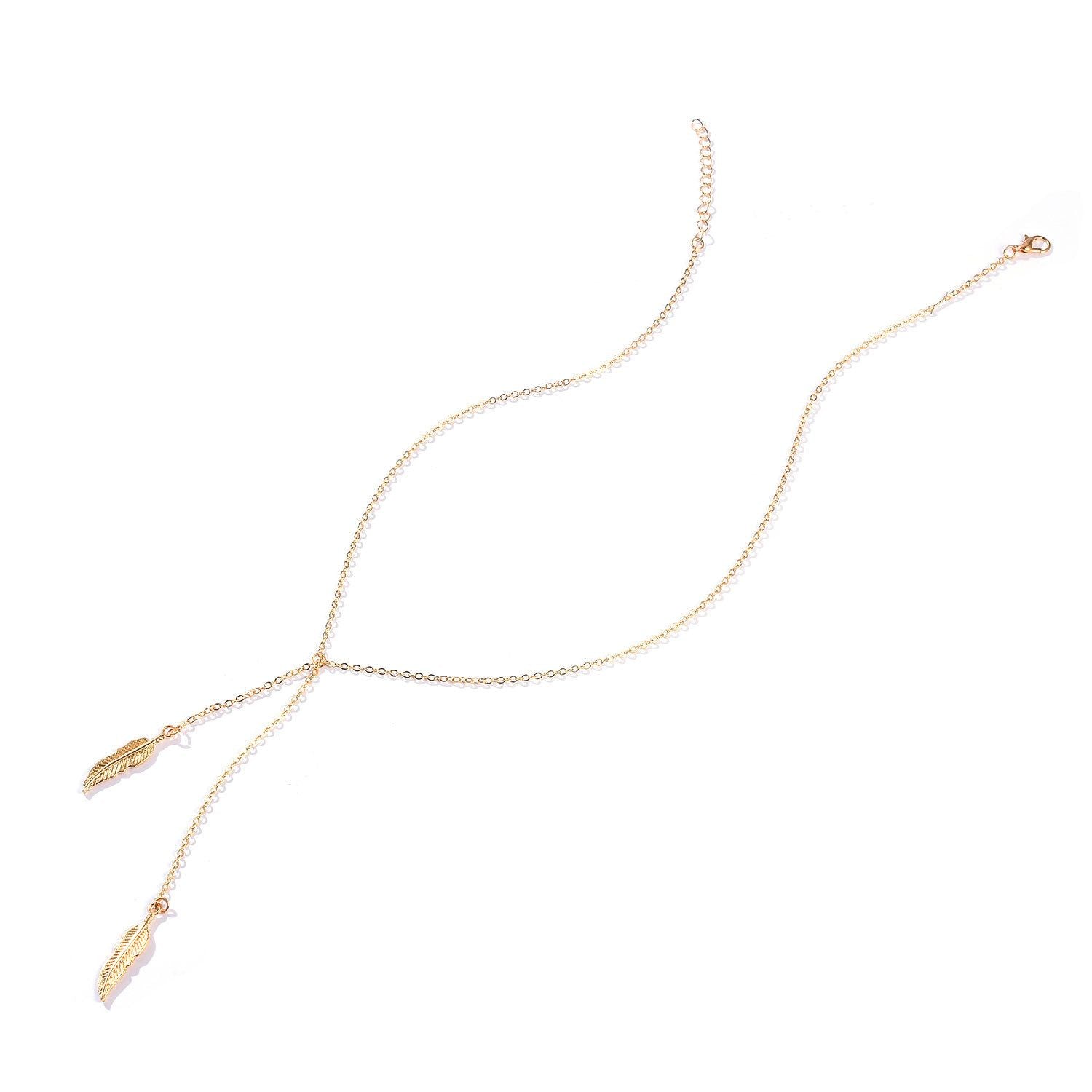 Twin Leaf Harmony Pendant