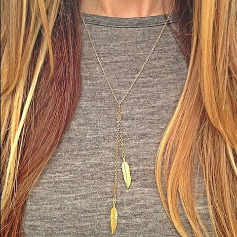 Twin Leaf Harmony Pendant