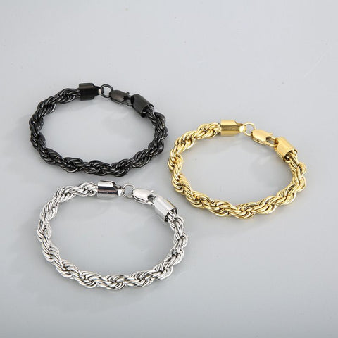 Classic Cuban Bracelet (8 MM) - 18K Gold Plating