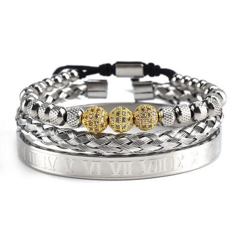 Roman Three Layered Bracelet