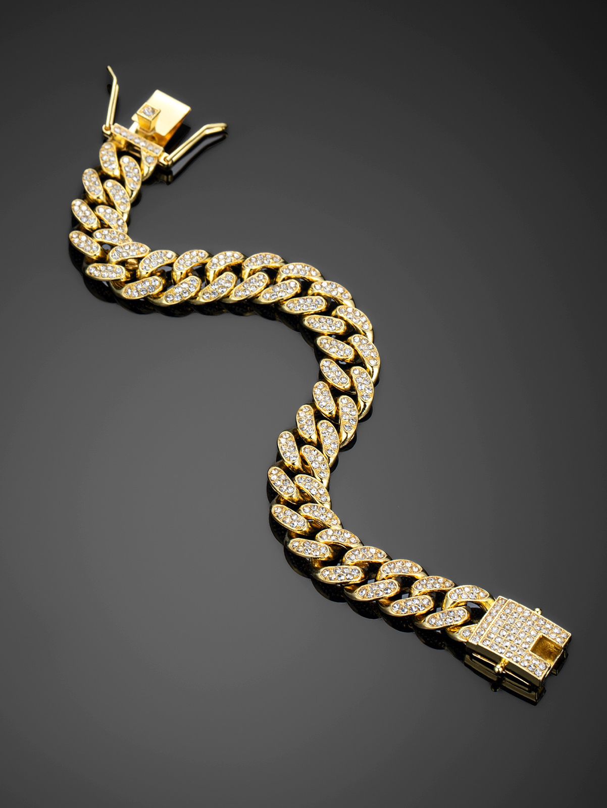 Cuban Inlay Hip/Hop Bracelet