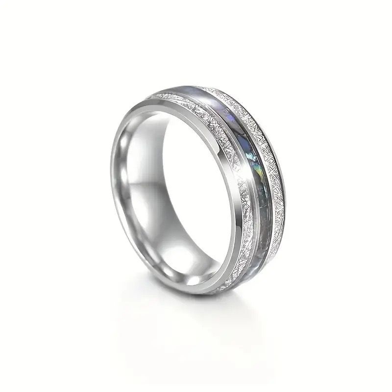Elegant Dual Tone Band - Titanium
