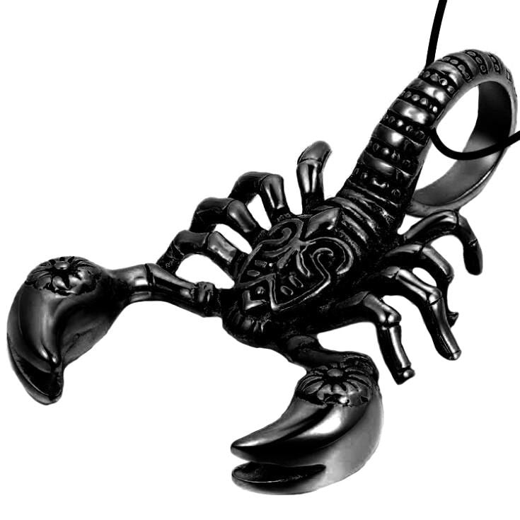 Scorpio ( Pendant + Leather Rope)