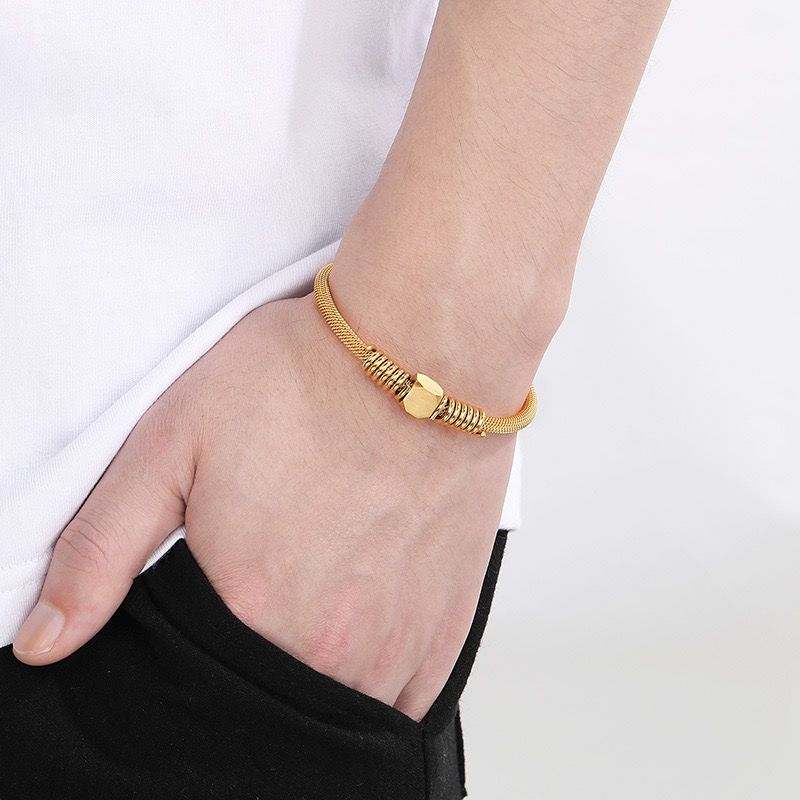 Classic Mens Bracelet (18K Gold Plated)